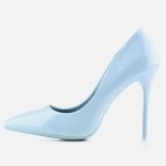 Women high heels party blue shoes