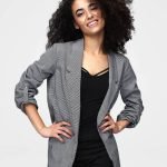 Woman slim work office blazer