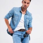 Men’s rugged wear unlined denim jacket