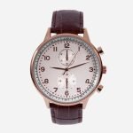 Waterproof Watch with Leather Band